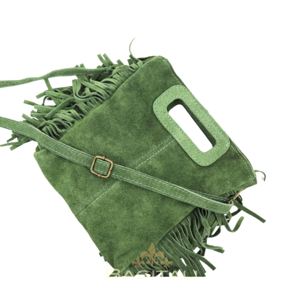 12 V344 The Boho Fringe Suede Shoulder/Crossbody Bag