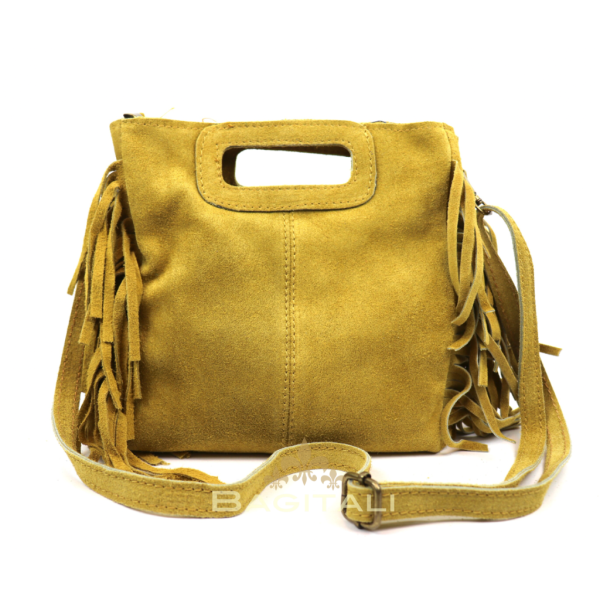 2 V344 The Boho Fringe Suede Shoulder/Crossbody Bag