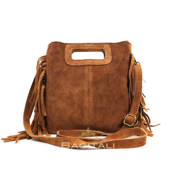 3 V344 The Boho Fringe Suede Shoulder/Crossbody Bag