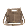 4 V344 The Boho Fringe Suede Shoulder/Crossbody Bag