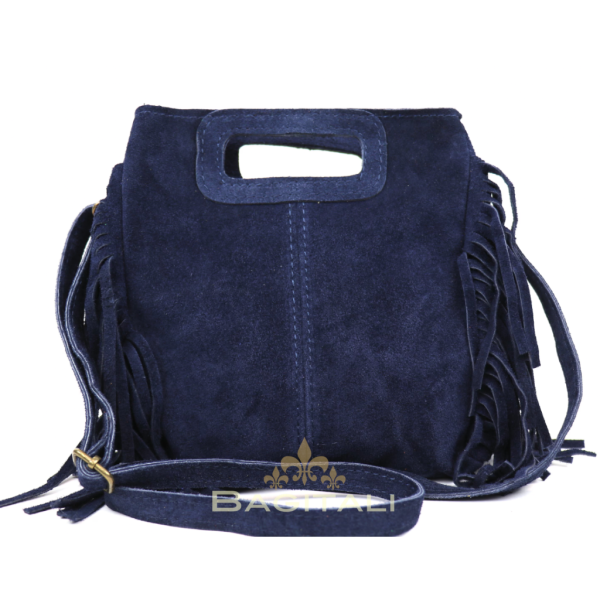 6 V344 The Boho Fringe Suede Shoulder/Crossbody Bag