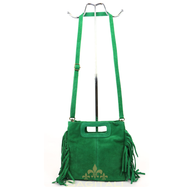 8 V344 The Boho Fringe Suede Shoulder/Crossbody Bag