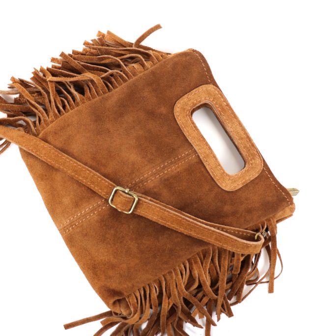 V344 The Boho Tassel Leather Bag