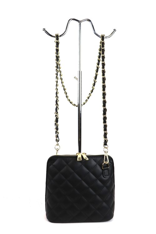V155 Quilted Leather Crossbody Bag - Image 7