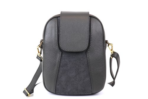 F255 Medium Leather Suede Crossbody Bag - Image 27