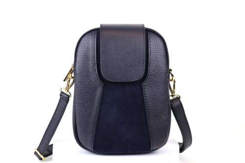 F255 Medium Leather Suede Crossbody Bag - Image 26