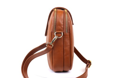 F255 Medium Leather Suede Crossbody Bag - Image 18