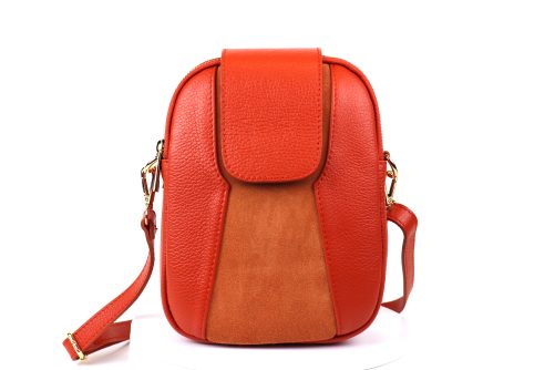 F255 Medium Leather Suede Crossbody Bag - Image 20