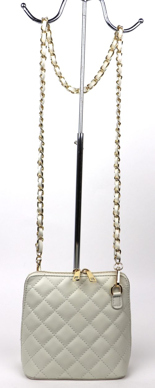 V155 Quilted Leather Crossbody Bag - Image 12