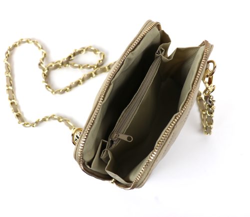 V155 Quilted Leather Crossbody Bag - Image 6