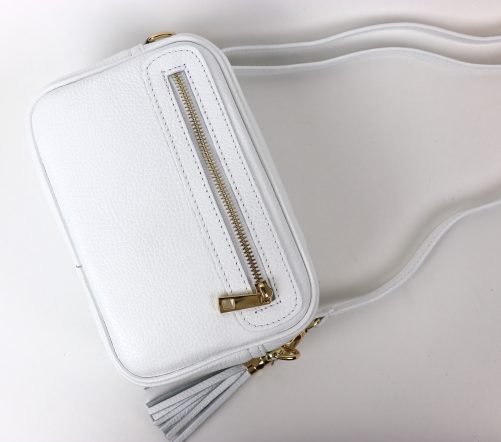 Leather Crossbody Bag V312 - Image 32