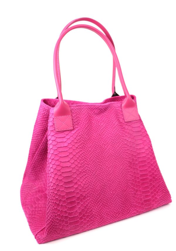 F295 Suede Two Style Convertible Shopper Bag