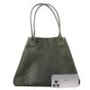 F295 Suede Two Style Convertible Shopper Bag