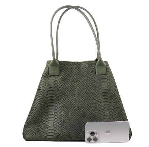 F295 Suede Two Style Shopper Bag - Image 2