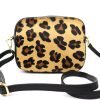 V313 Soft Leather Animal Fur Crossbody Bag