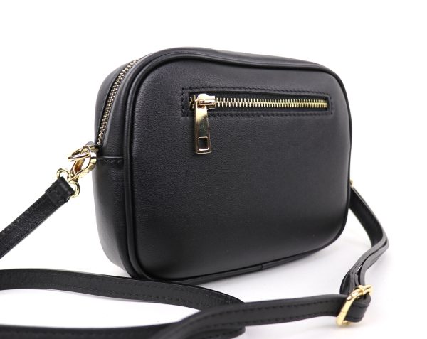 V313 Soft Leather Animal Fur Crossbody Bag