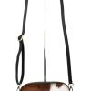 V313 Soft Leather Animal Fur Crossbody Bag