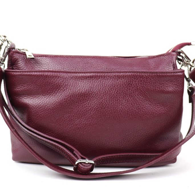M599 Small Three Zip Shoulder/ Crossbody Bag