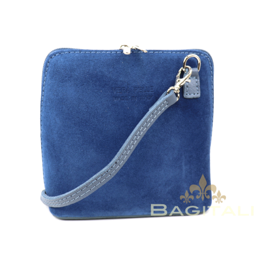 V155SG Suede/Grain Leather Small Crossbody Bag