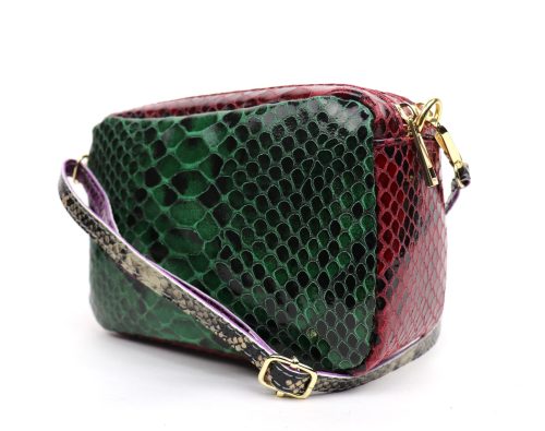 IMG_7688 copy V330 Snake Print Multi-Colour Crossbody Box Bag
