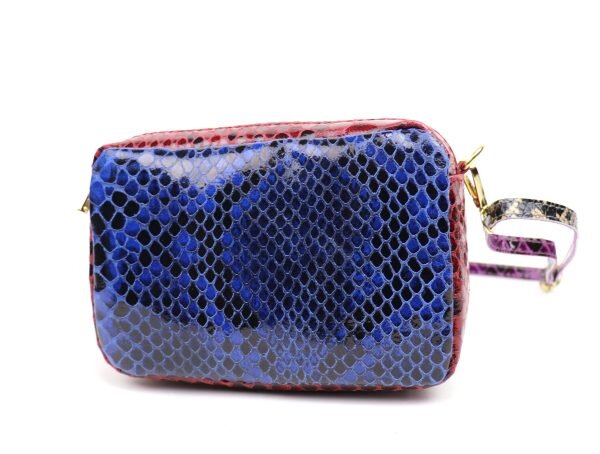 V330 Snake Print Multi-Colour Crossbody Box Bag