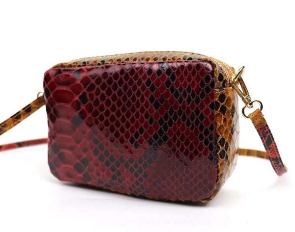 V330 Snake Print Multi-Colour Crossbody Box Bag