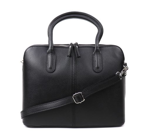 R894 Leather Handbag with Crossbody Strap - Image 3