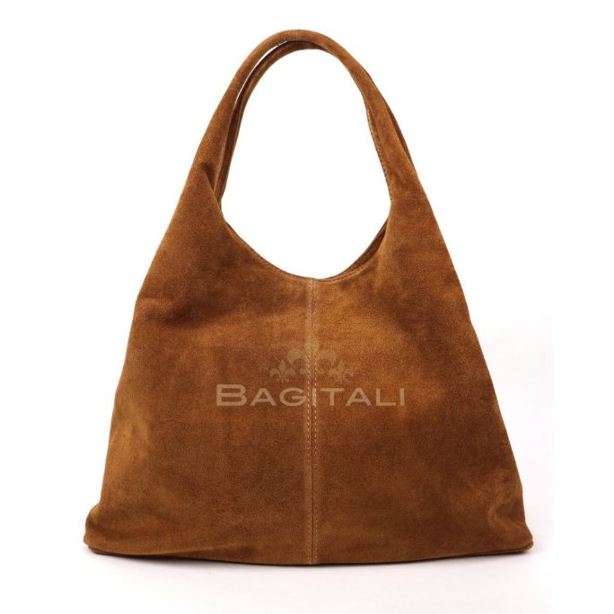 M5602 Double Handle Large Suede Shoulder Bag
