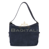 F280 Medium Suede Handbag with Leather Straps