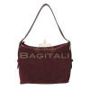 F280 Medium Suede Handbag with Leather Straps