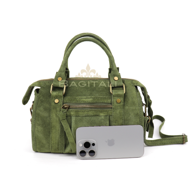 R800 Small Suede Handbag