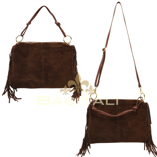 M500 Medium Suede Shoulder/Crossbody Bag