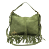 M564S Large Suede Fringe Shoulder/Crossbody Bag