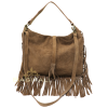 M564S Large Suede Fringe Shoulder/Crossbody Bag