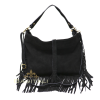 M564S Large Suede Fringe Shoulder/Crossbody Bag
