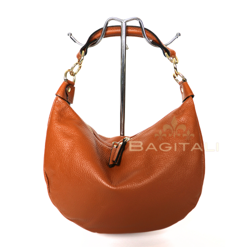M593G Grain Leather Half Moon Shoulder/Crossbody Bag