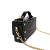 209 R896Coco Small Croc-Embossed Top Handle/Crossbody Bag