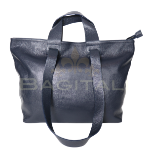 M596 Large Grain Leather Tote Bag
