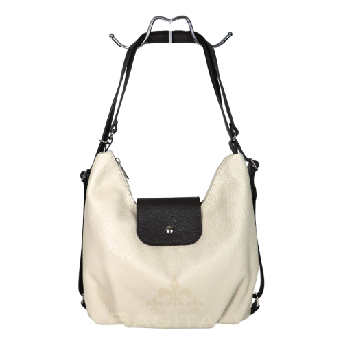 F290G Grain Leather 2-Way Backpack & Crossbody