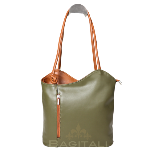 F220N Nappa Leather 2-Way Backpack & Shoulder Bag